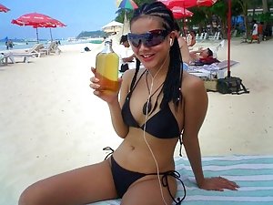 Asian Bikini Booty Porn Pictures